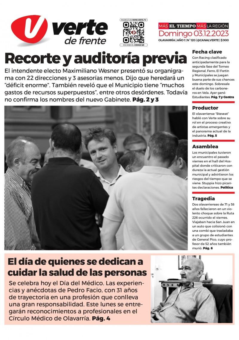 La tapa de Verte en Papel